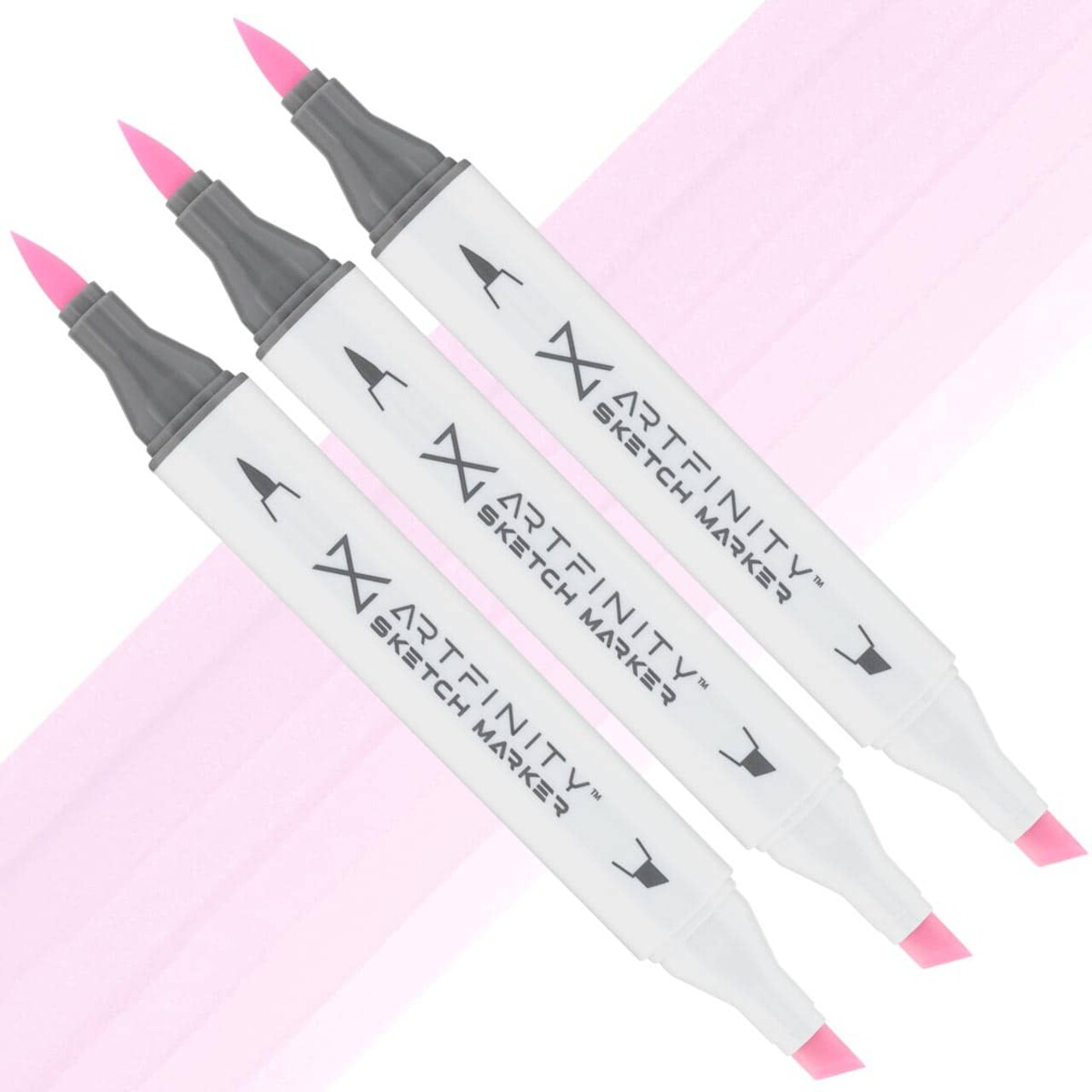 Artfinity Sketch Marker Sets - Set of 3 - Water Lily RV3-0, Vibrant, Professional, Dye-Based Alcohol Markers for Artists, Drawing, Travel, & More